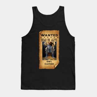 Owl Capone Owl Gangster Tank Top